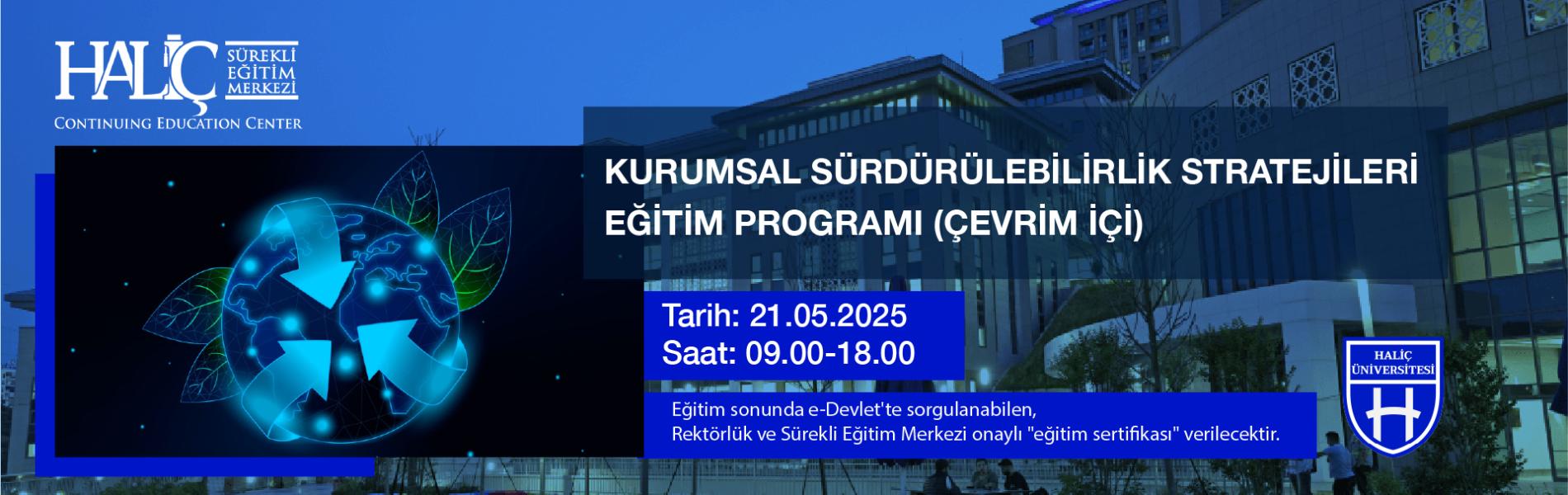 Kurumsal Sürdürülebilirlik Stratejileri Eğitim Programı (Çevrim İçi)