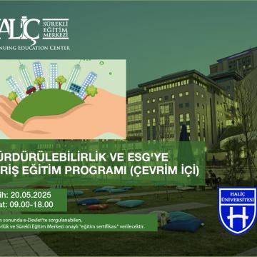 SÜRDÜRÜLEBİLİRLİK VE ESG'YE GİRİŞ EĞİTİM PROGRAMI (ÇEVRİM İÇİ)