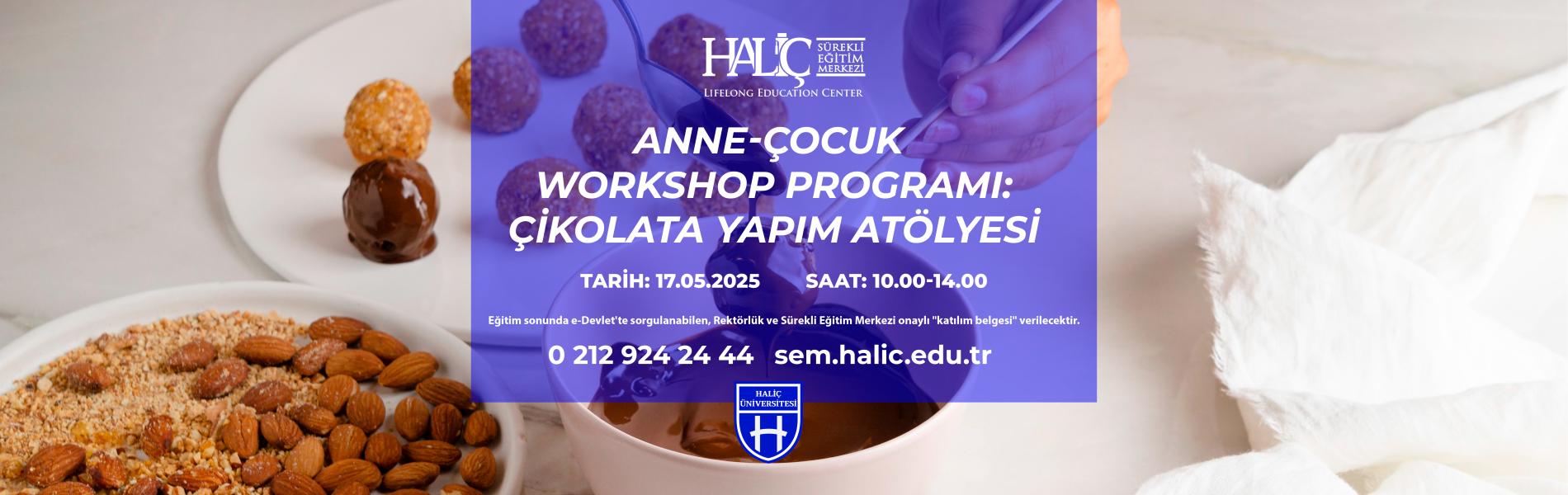 Anne-Çocuk Workshop Programı: Çikolata Yapım Atölyesi