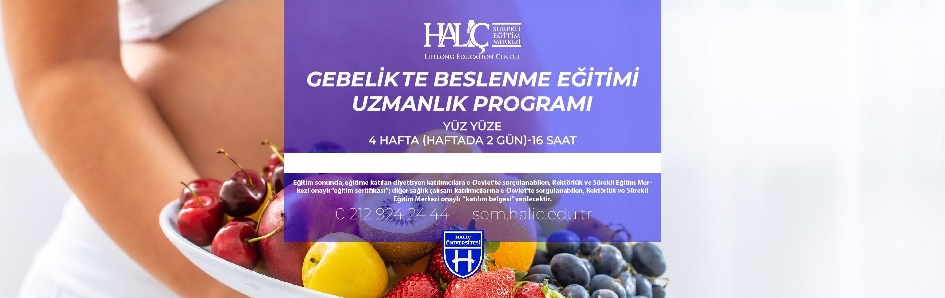Gebelikte Beslenme Eğitimi Uzmanlık Programı