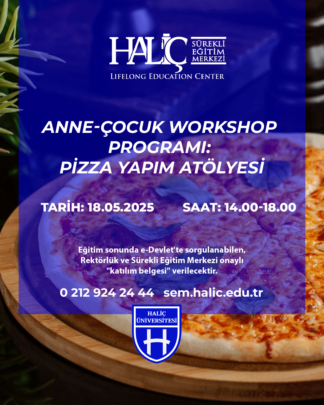 Anne-Çocuk Workshop Programı: Pizza Yapım Atölyesi
