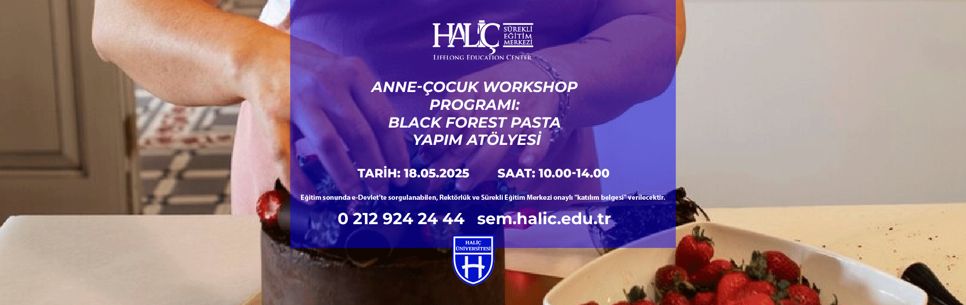 Anne-Çocuk Workshop Programı: Black Forest Pasta Yapım Atölyesi