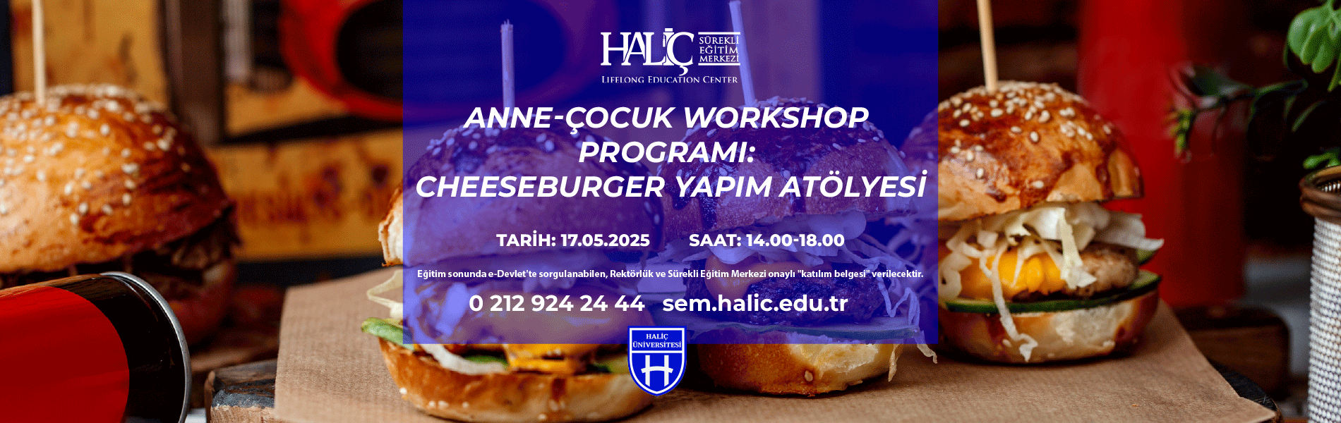 Anne-Çocuk Workshop Programı: Cheeseburger Yapım Atölyesi