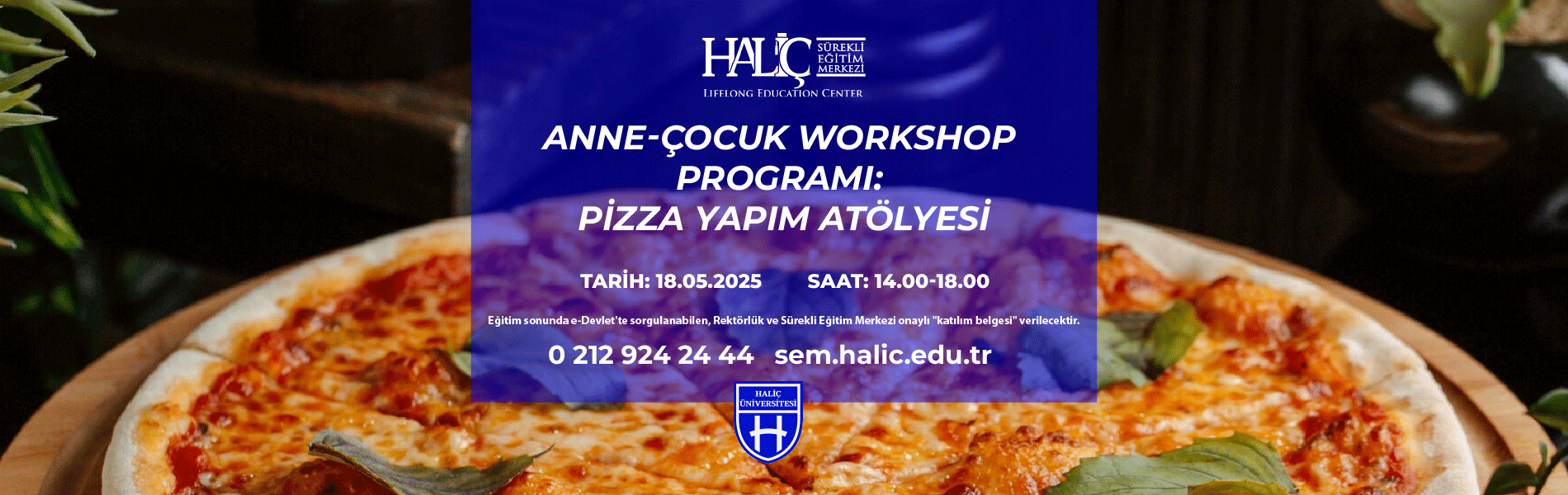 Anne-Çocuk Workshop Programı: Pizza Yapım Atölyesi