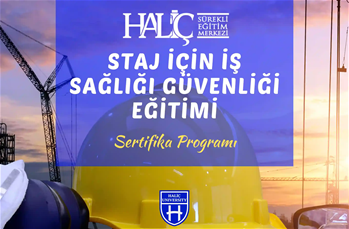 Staj için İş Sağlığı Güvenliği Eğitimi Sertifika Program
